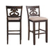 Stone 30" Swirl Back Bar Stool Set of 2 - Vida Furniture (Laredo,TX)