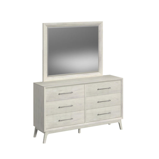 Westland Dresser and Mirror Set in Almond - Vida Furniture (Laredo,TX)