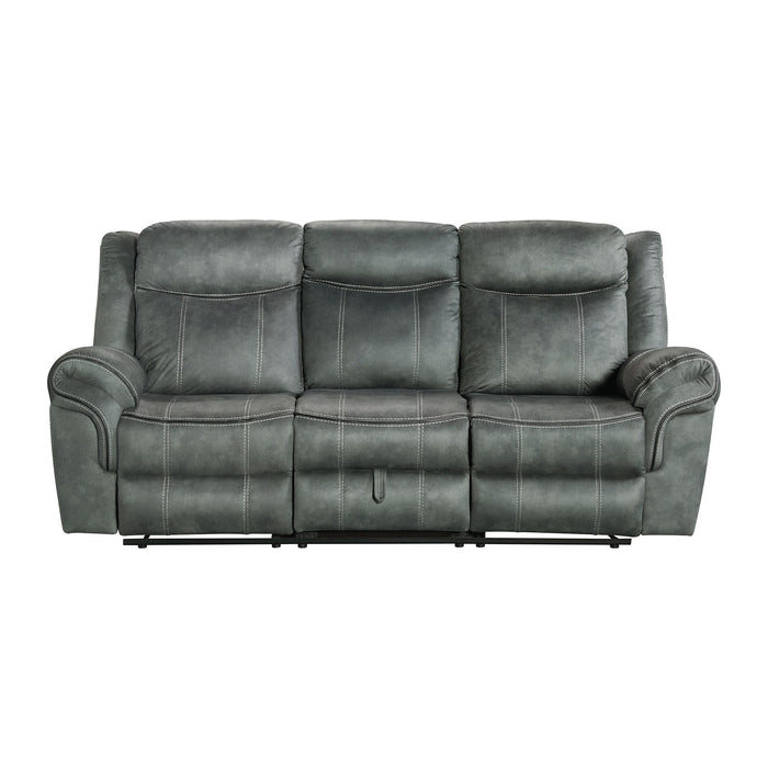 Sorrento 2PC Living Room Set in FB367 Charcoal-Sofa & Loveseat - Vida Furniture (Laredo,TX)