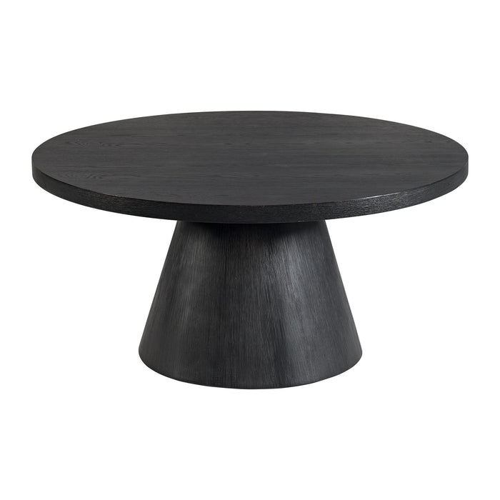 Portland 2PC Occasional Table Set in Black-Coffee Table & End Table - Vida Furniture (Laredo,TX)