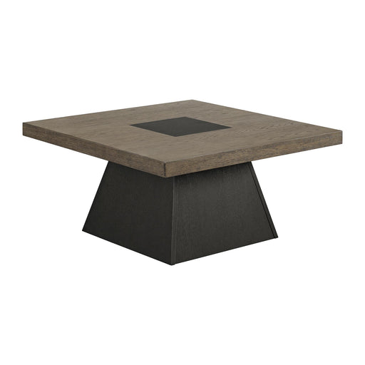 Jemma 2PC Occasional Table Set in Grey and Dark Espresso-Coffee Table & End Table - Vida Furniture (Laredo,TX)