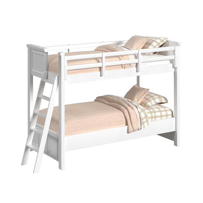 Hampton Kids Over Bunk with Ladder Bedroom Set - Vida Furniture (Laredo,TX)