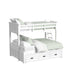 Hampton Kids Over Bunk with Ladder and Trundle Bedroom Set - Vida Furniture (Laredo,TX)
