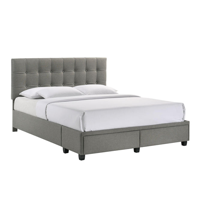 Hacienda Queen Storage Bed W/Tacoma Grey CM 003 (3A Packing) - Vida Furniture (Laredo,TX)
