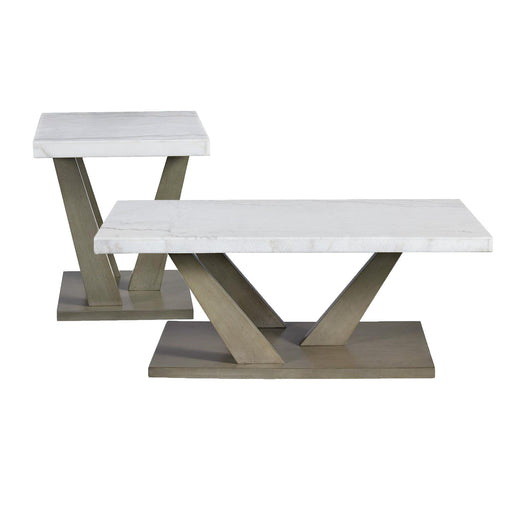 Greta 2PC Occasional Table Set-Coffee Table & End Table - Vida Furniture (Laredo,TX)