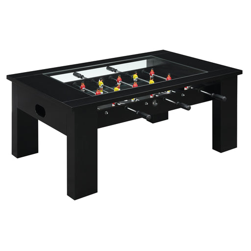 Giga Foosball Table (SSG-110601) Black Foosball Table - Vida Furniture (Laredo,TX)