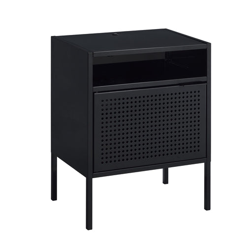 Ember Nightstand (C-1094) BLACK NIGHTSTAND W/ USB - Vida Furniture (Laredo,TX)