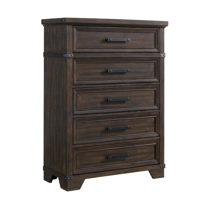 Colorado City 5-Drawer Chest in Charcoal