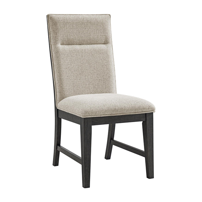 Axel Dining Chair with Light Grey Fabric in Espresso (2 Per Carton)