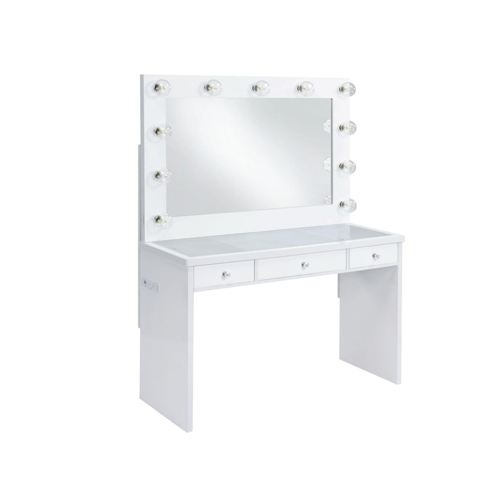 Ariana Complete Dressing Table with Lightbulbs - Vida Furniture (Laredo,TX)