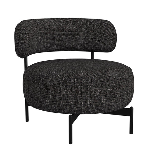 Antonia Swivel Chair in Heron Black - Vida Furniture (Laredo,TX)