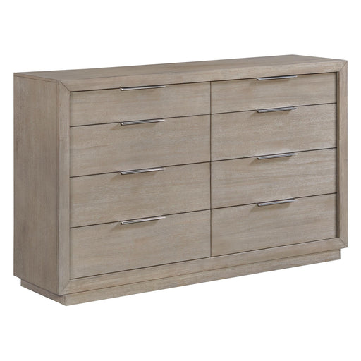 Arcadia 8-Drawer Dresser in Grey - Vida Furniture (Laredo,TX)