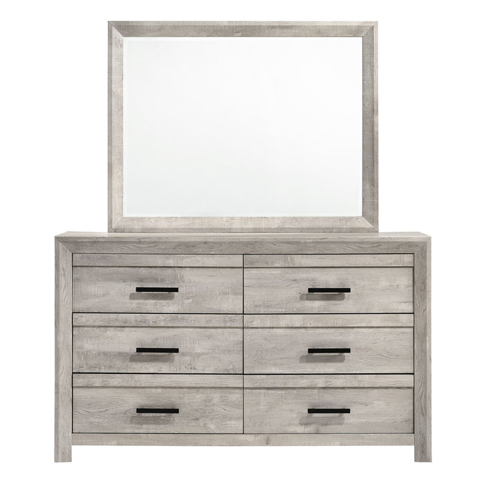 Ellen Dresser & Mirror Set White - Vida Furniture (Laredo,TX)