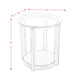 Elsa End Table DARK 3A packaging - Vida Furniture (Laredo,TX)
