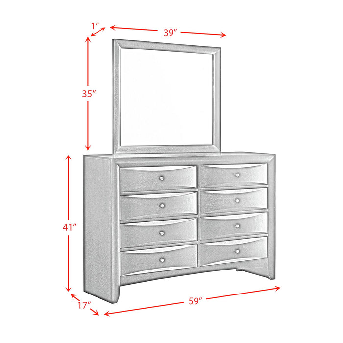 Emily Dresser & Mirror Set - Vida Furniture (Laredo,TX)