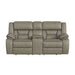 Engage Motion Loveseat with Console in Corral Grey - Vida Furniture (Laredo,TX)