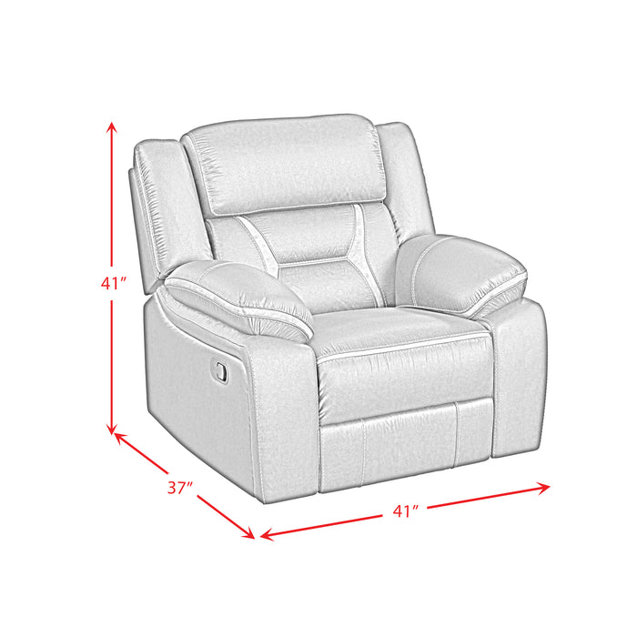 Engage Motion Recliner in Corral Grey - Vida Furniture (Laredo,TX)