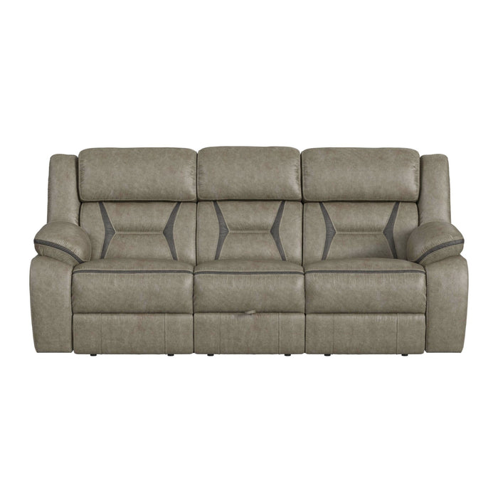 Engage Motion Sofa with DDT, Drawer and PWS in Corral Grey - Vida Furniture (Laredo,TX)