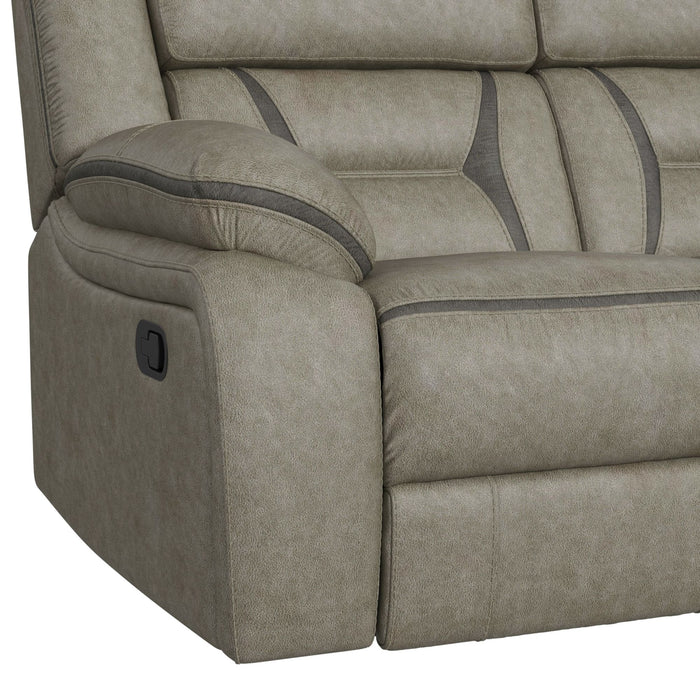 Engage Motion Sofa with DDT, Drawer and PWS in Corral Grey - Vida Furniture (Laredo,TX)
