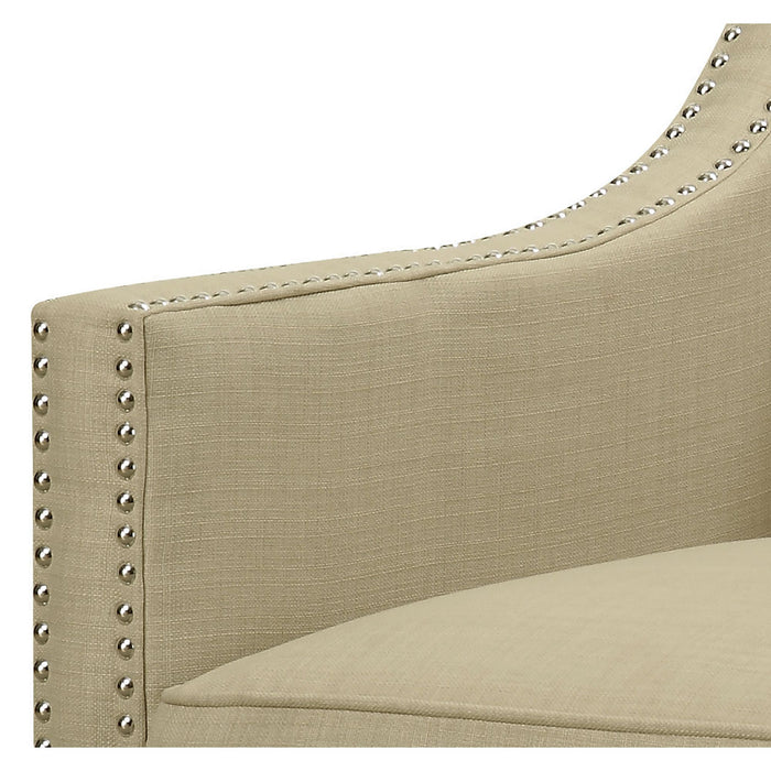 Erica 497 Chair W/Chrome Nails Heirloom Natural (ISTA 3) - Vida Furniture (Laredo,TX)