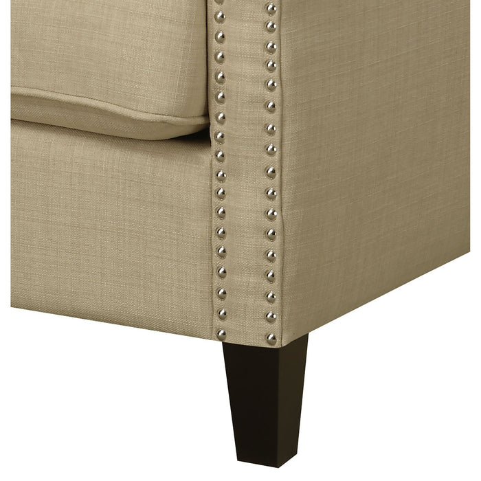 Erica 497 Chair W/Chrome Nails Heirloom Natural (ISTA 3) - Vida Furniture (Laredo,TX)