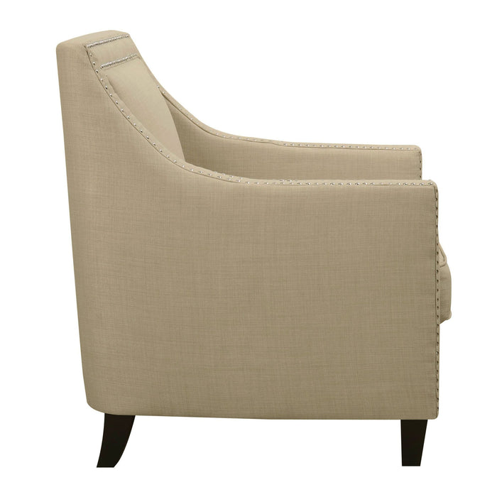 Erica 497 Chair W/Chrome Nails Heirloom Natural (ISTA 3) - Vida Furniture (Laredo,TX)