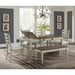 Farmington Rectangular Dining Table in Medium Brown and Washed Stone - Vida Furniture (Laredo,TX)