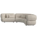 Four Seasons RHF Loveseat in Woolen Camel with 2 Pillows - Vida Furniture (Laredo,TX)