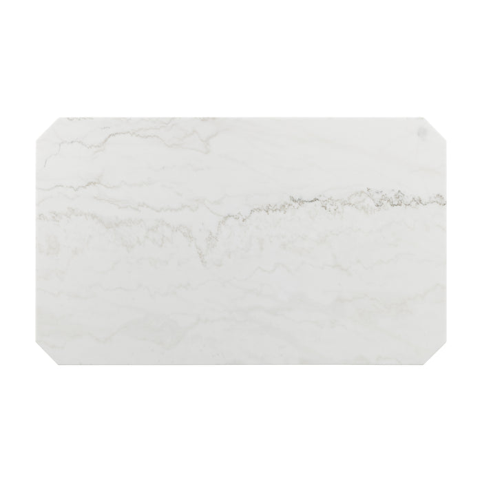 Francesca White Standard Height Dining Table - Vida Furniture (Laredo,TX)