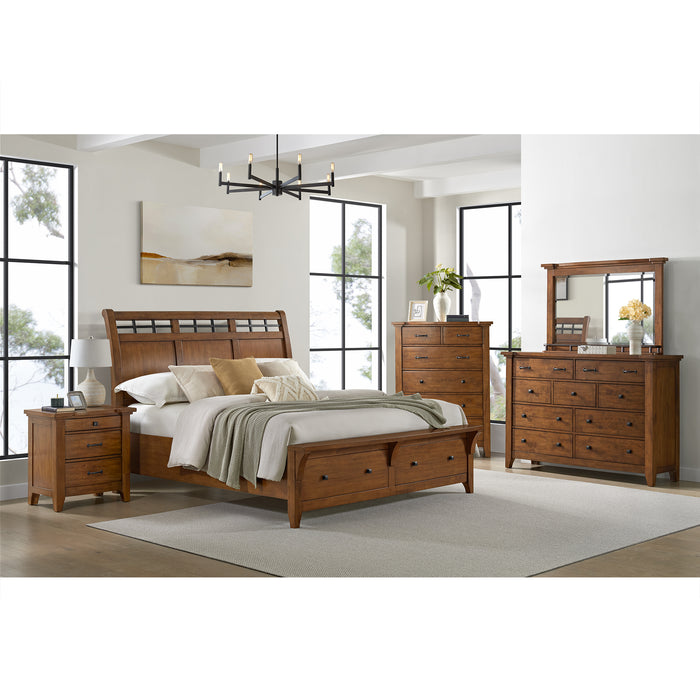 Gage 9-Drawer Dresser in Chestnut - Vida Furniture (Laredo,TX)