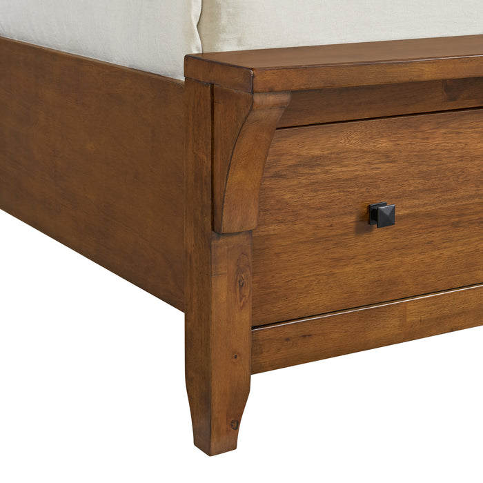 Gage Sleigh Storage Bed - Vida Furniture (Laredo,TX)