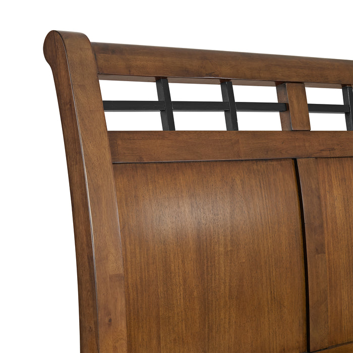 Gage Sleigh Storage Bedroom Set - Vida Furniture (Laredo,TX)