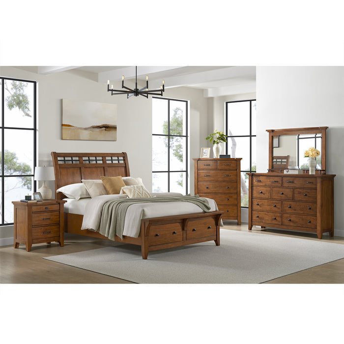 Gage 9-Drawer Dresser in Chestnut - Vida Furniture (Laredo,TX)