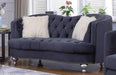 Galaxy Home Afreen Upholstered Loveseat in Gray GHF-808857661579 - Vida Furniture (Laredo,TX)
