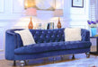 Galaxy Home Afreen Upholstered Sofa in Navy GHF-808857892751 - Vida Furniture (Laredo,TX)