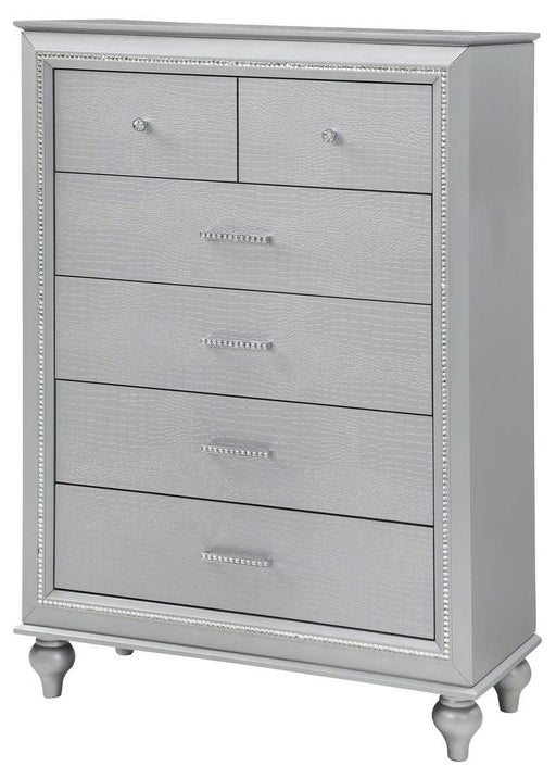 Galaxy Home Amber 6 Drawer Chest in Silver GHF-808857835819 - Vida Furniture (Laredo,TX)
