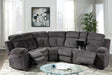 Galaxy Home Arizona Reclining Sectional in Gray GHF-808857682642 - Vida Furniture (Laredo,TX)