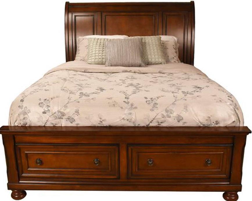 Galaxy Home Baltimore Queen Storage Bed in Dark Walnut GHF-808857833198 - Vida Furniture (Laredo,TX)