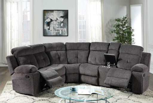 Galaxy Home Boston Reversible Sectional in Black GHF-808857868275 - Vida Furniture (Laredo,TX)