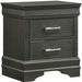 Galaxy Home Brooklyn 2 Drawer Nightstand in Metallic Grey GHF-733569339099 - Vida Furniture (Laredo,TX)