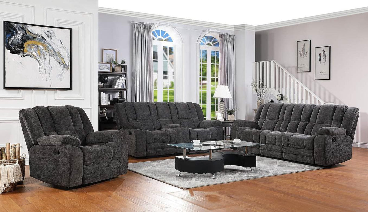 Galaxy Home Chicago Reclining Sofa in Gray GHF-808857726803 - Vida Furniture (Laredo,TX)