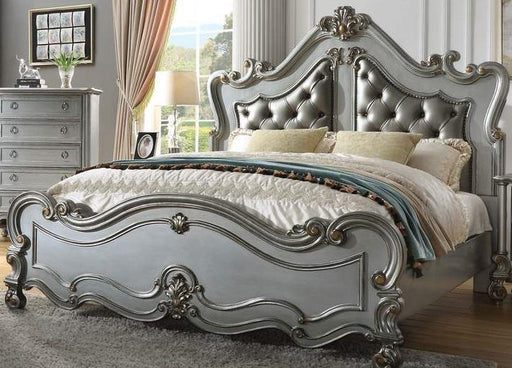 Galaxy Home Destiny Queen Panel Bed in Silver GHF-808857502377 - Vida Furniture (Laredo,TX)