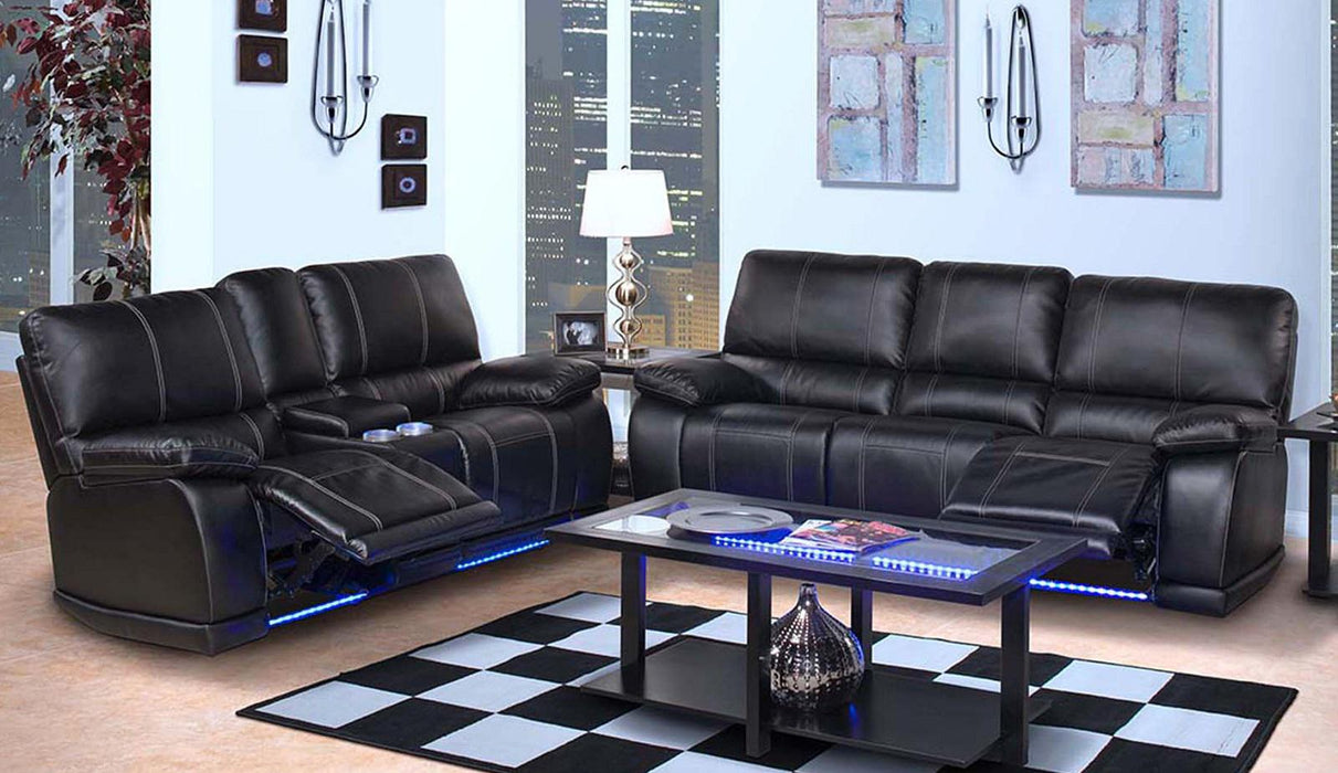 Galaxy Home Electron Power Recliner Loveseat in Black GHF-808857589897 - Vida Furniture (Laredo,TX)