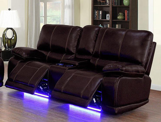 Galaxy Home Electron Power Recliner Loveseat in Brown GHF-808857884008 - Vida Furniture (Laredo,TX)