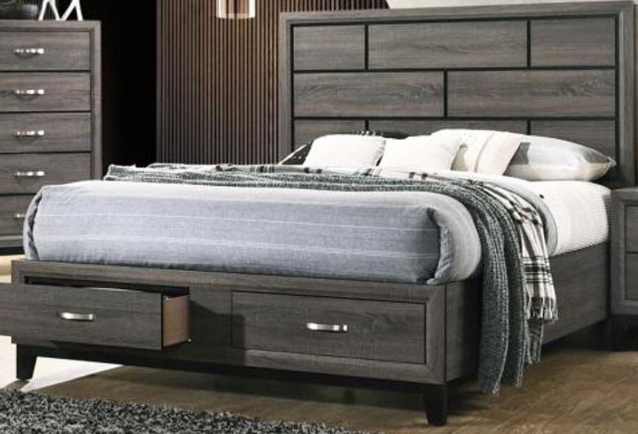 Galaxy Home Hudson King Storage Bed in Foil Grey GHF-808857775122