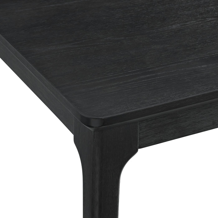 Garcia 6PC Dining Set with Table, 4 Chairs, and Bench in Black - Vida Furniture (Laredo,TX)