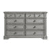 Glenmore 8-Drawer Dresser in Aged Grey - Vida Furniture (Laredo,TX)