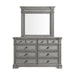 Glenmore Dresser and Mirror Set in Aged Grey - Vida Furniture (Laredo,TX)