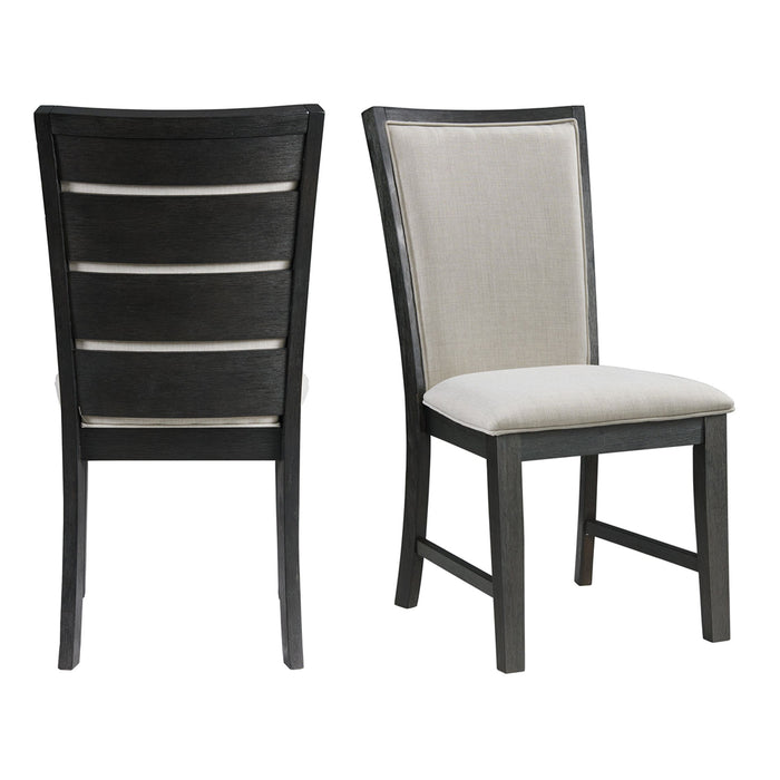 Grady Dining Slat Back Side Chair Black (2 Per Pack)