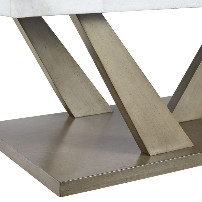Greta Rectangular Coffee Table in grey - Vida Furniture (Laredo,TX)